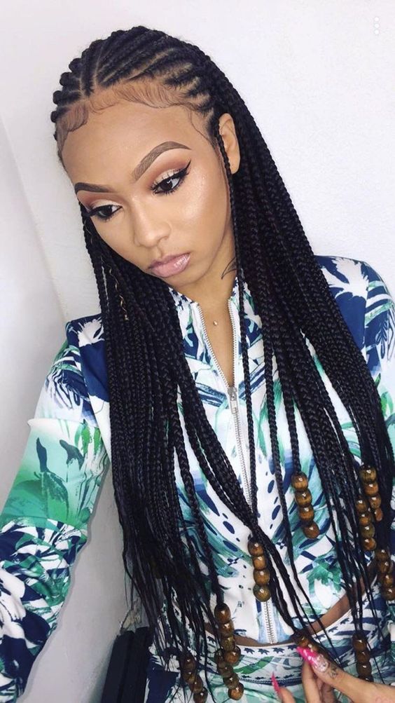 cornrow Box Braids 1