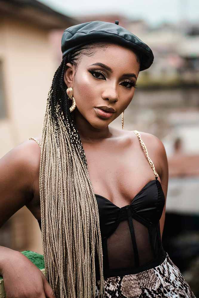 cornrows hairstyles thin long ombre