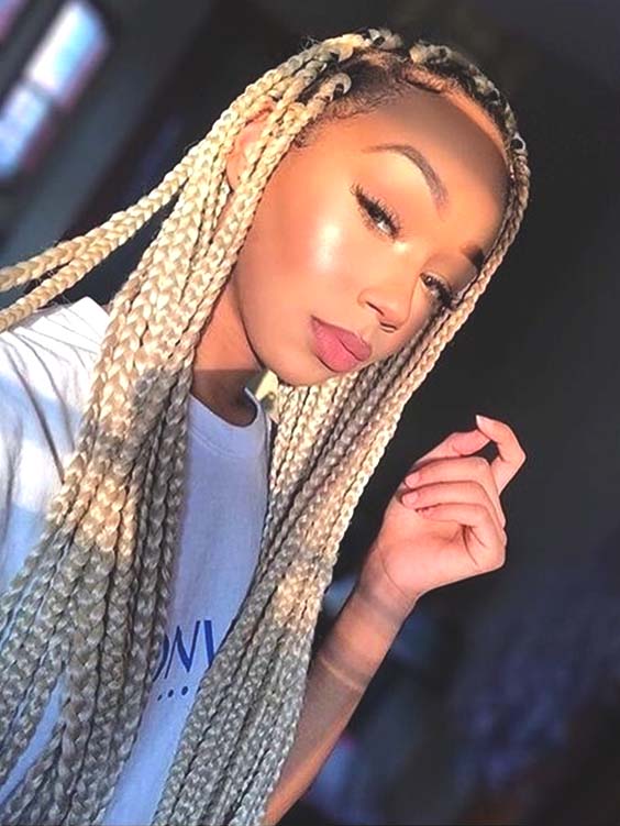 crochet blonde braids for black women