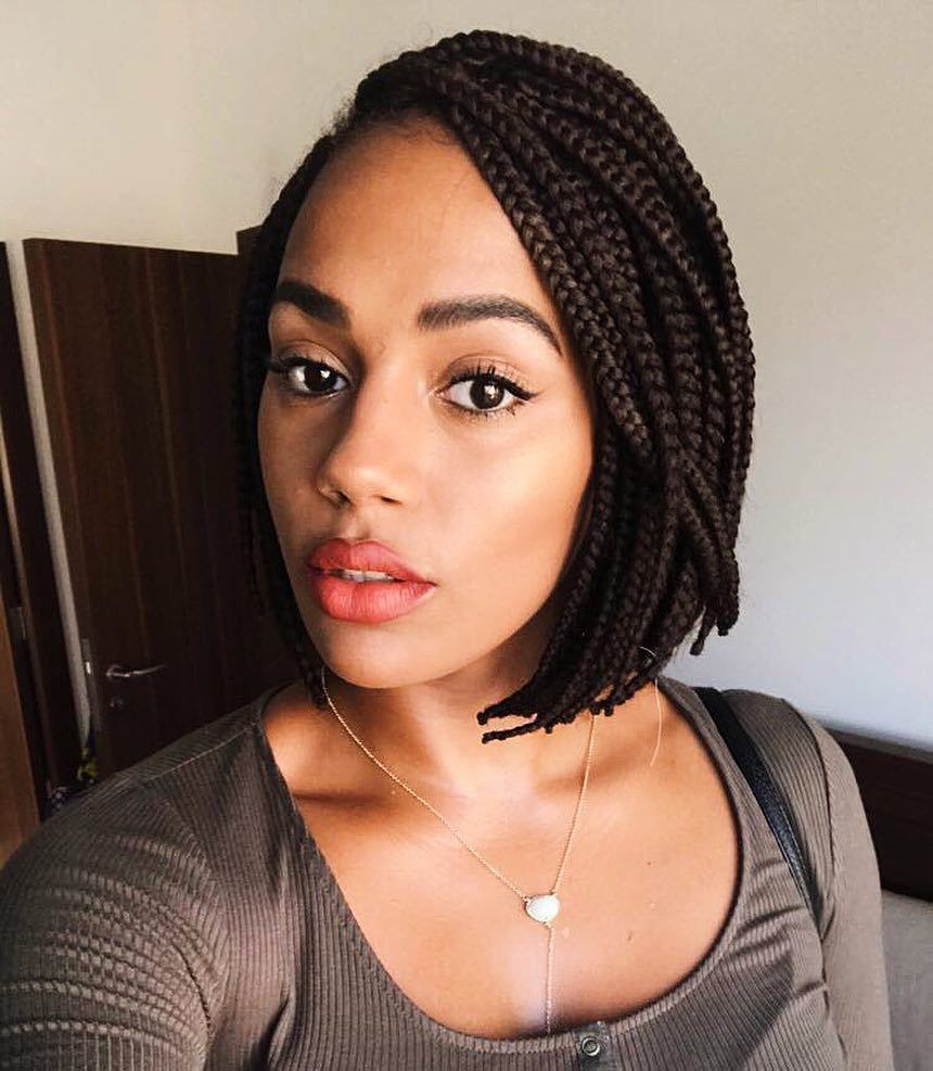 cute box braid hairstyles