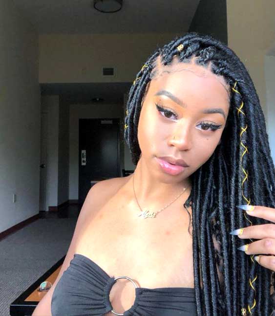 goddess faux locs lemonade protective hairstyles