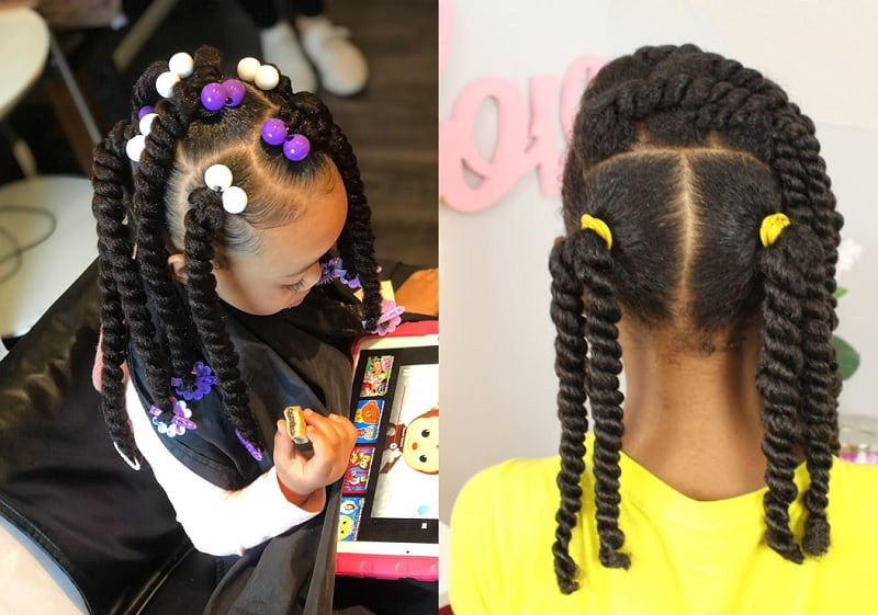 7. Little Black Girl Twist Hairstyles - wide 1