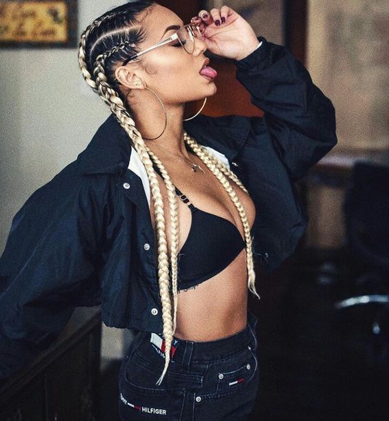 ombre cornrow braids for black women hairstyles