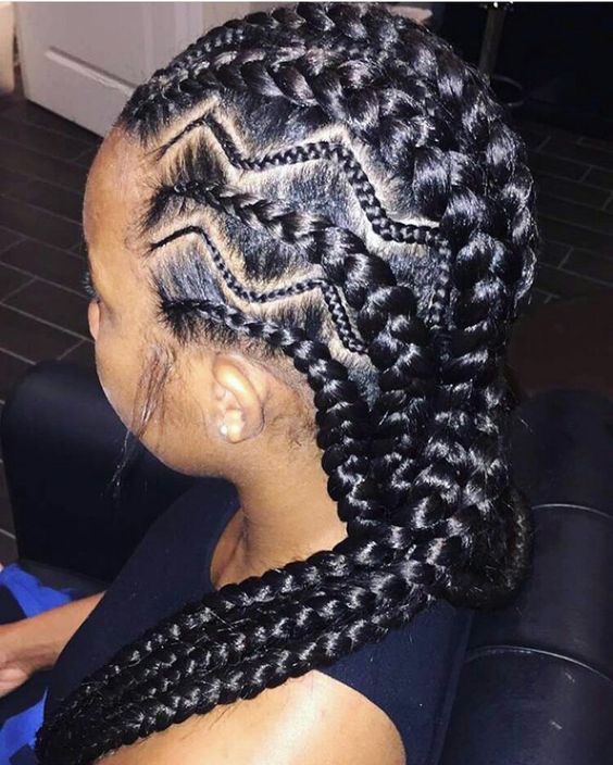 zig zag weaving hairstyles 1