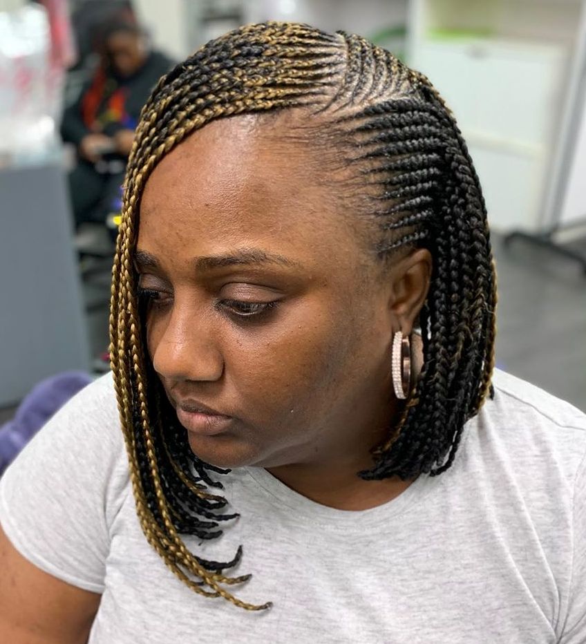 14 short asymmetrical lemonade braids B GsL65j8dA