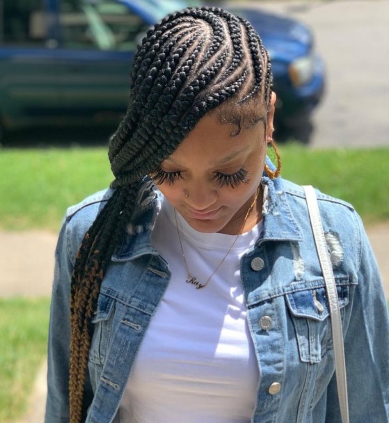 26 black and blonde lemonade braids CIQ44yehkDB