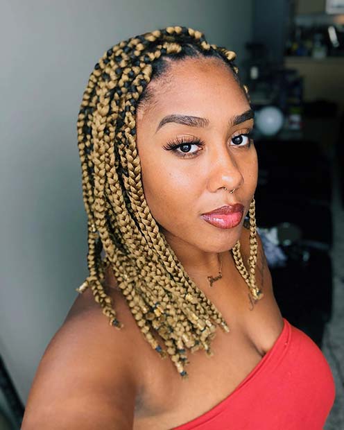 cute box braid hairstyles