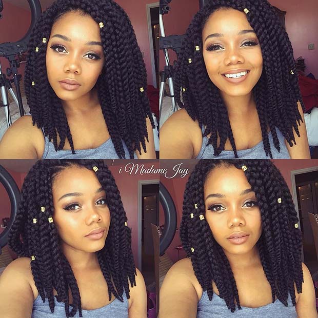 Chunky Braids with Braid Cuffs