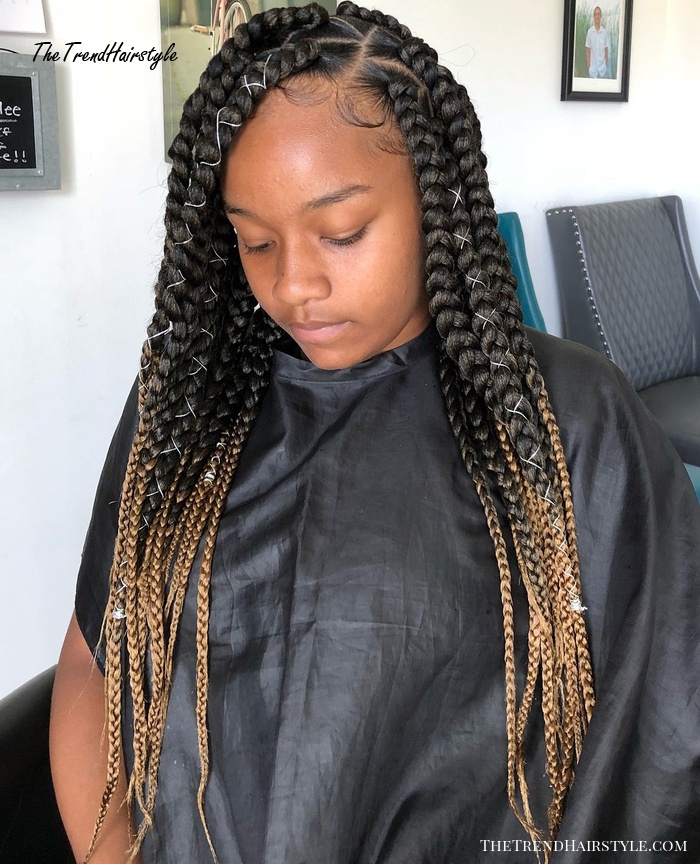 Ombre Box Braids