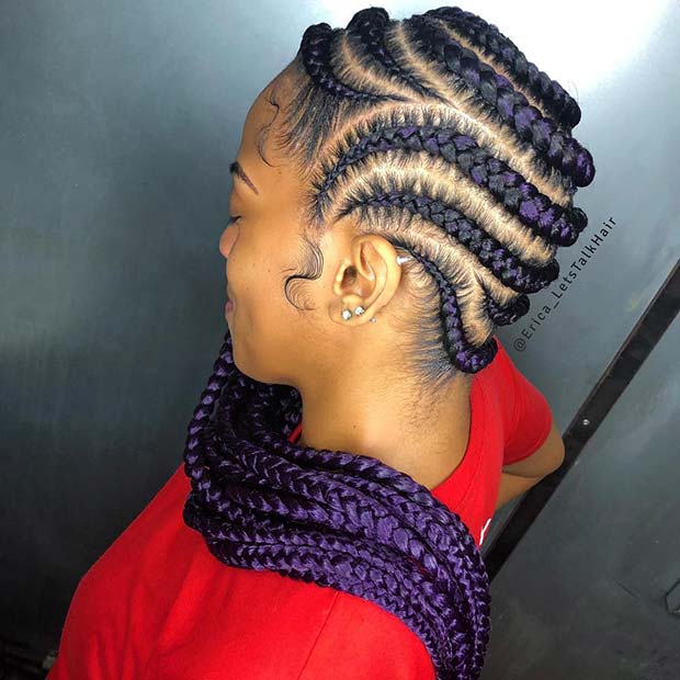 Purple Lemonade Braids