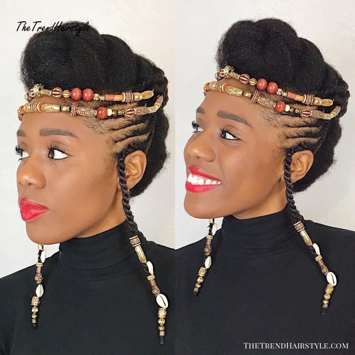 Vintage Braided Hairdo