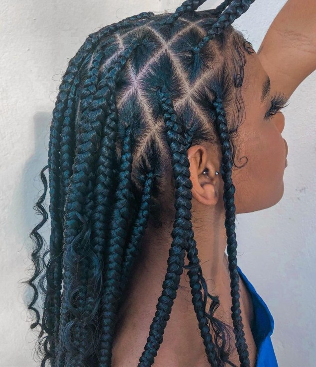 12 long knotless braids CPJDMBwraJF