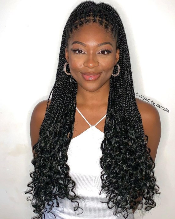 14 small knotless box braids CV53nM8MfC2