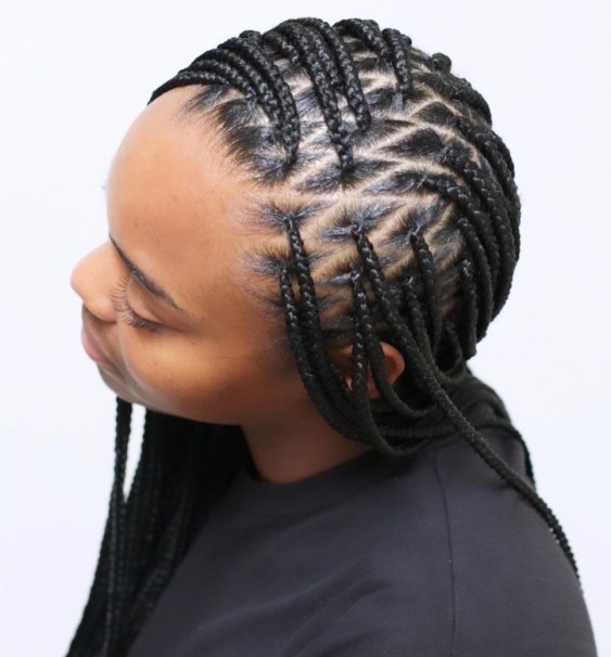 24 diamond knotless braids CUsWCwJgwtB