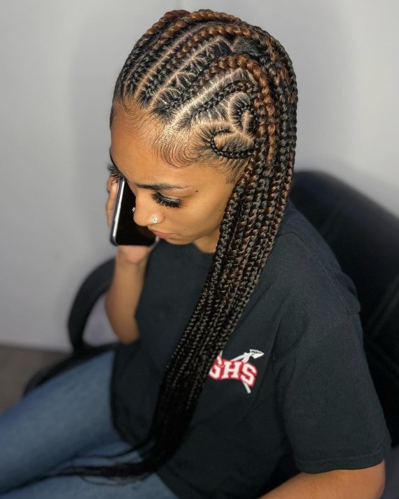 3 knotless box braids