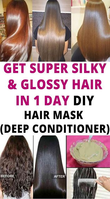 GET SUPER SILKY GLOSSY HAIR IN 1 DAY DIY HAIR MASK – DEEP CONDITIONER hair beauty style mask Silkey