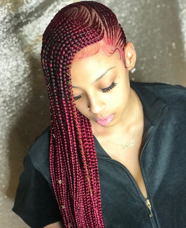 2 cherry lemonade braids