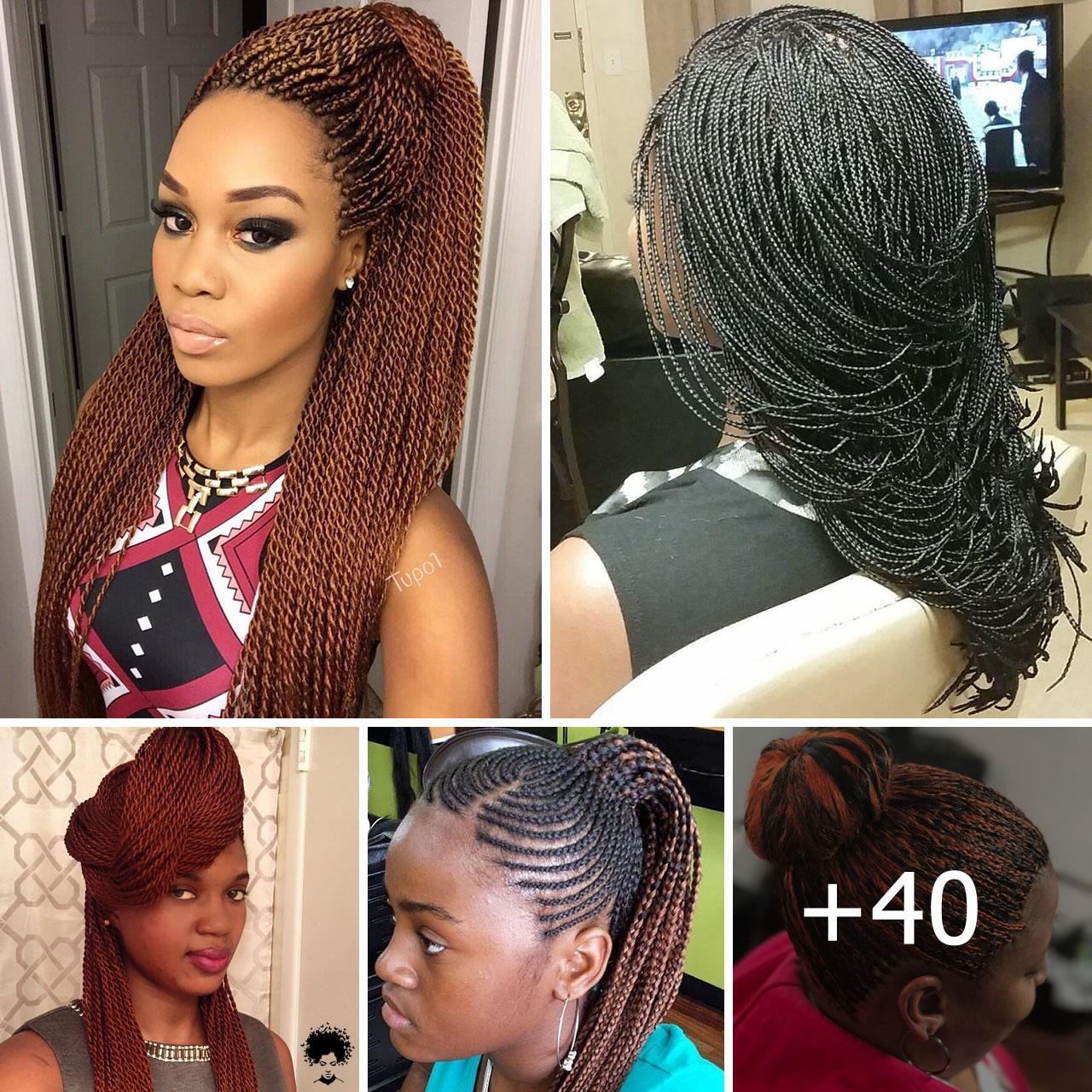 40 Ideas of Micro Braids and Invisible Braids Hairstyles