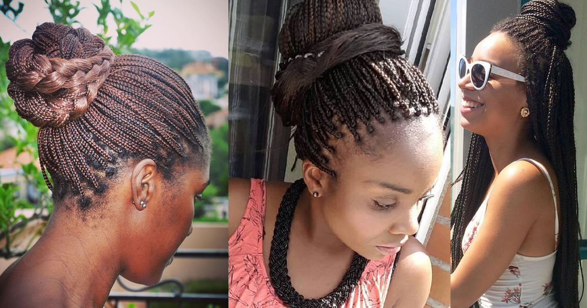 The 10 Most Beautiful Small Box Braid Hairdos