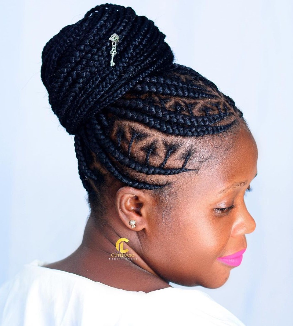 14 ghana braids updo CO1y747g4dn