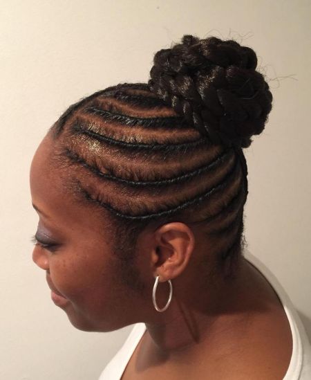 18 African American bun with