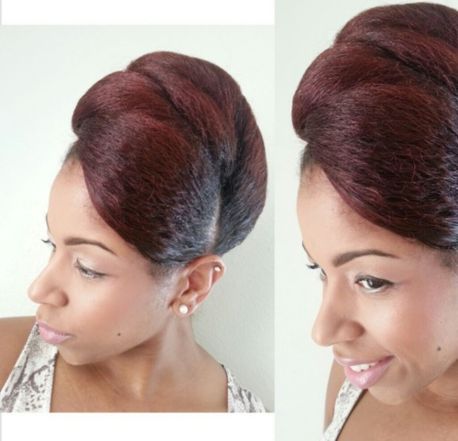 18 vintage pinned updo hairstyle for black women