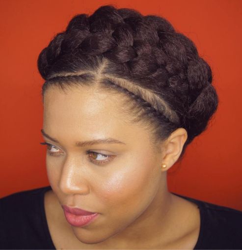 19 African American two crown braids