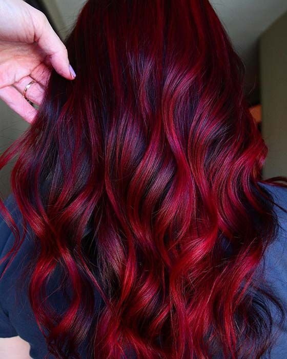 23 Red and Black Hair Color Ideas for Bold Women Page 2 of 2 StayGlam