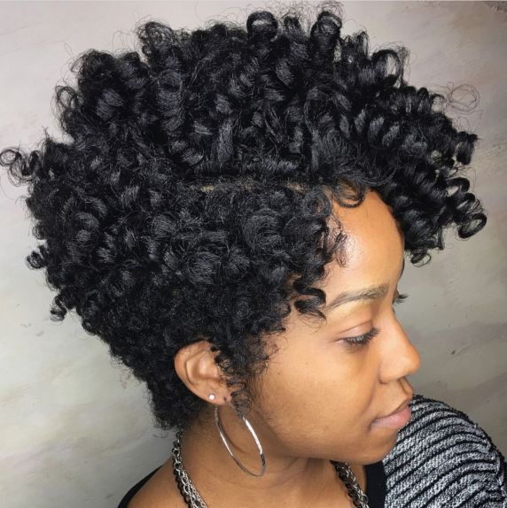 3 coupe afro-américaine bouclée courte effilée