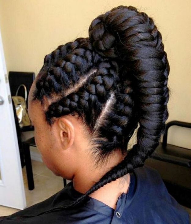 37 black voluminous braided updo 1