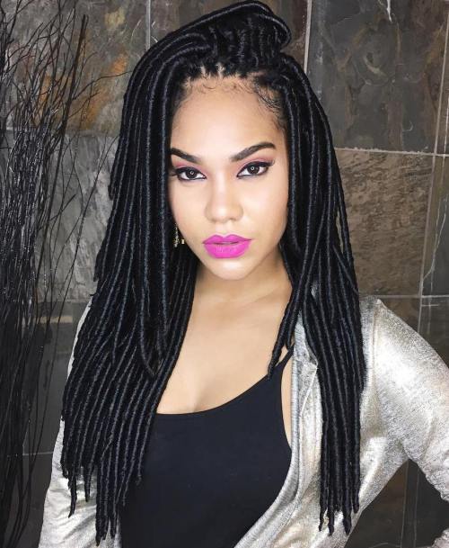 40 Fabulous Funky Ways to Pull Off Faux Locs 10