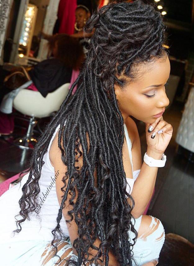 40 Fabulous Funky Ways to Pull Off Faux Locs 12
