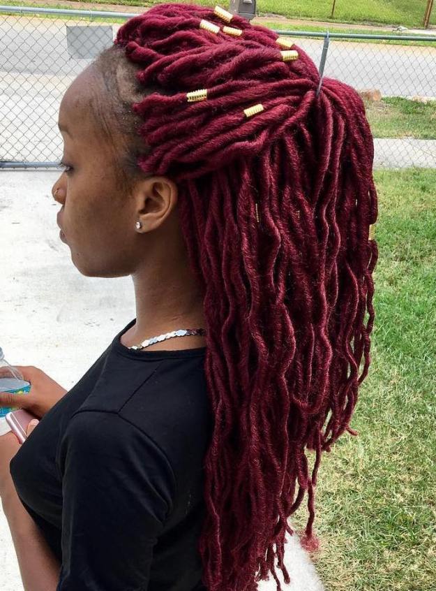 40 Fabulous Funky Ways to Pull Off Faux Locs 18