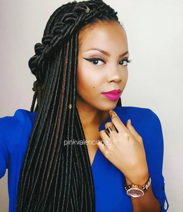 40 Fabulous Funky Ways to Pull Off Faux Locs 27