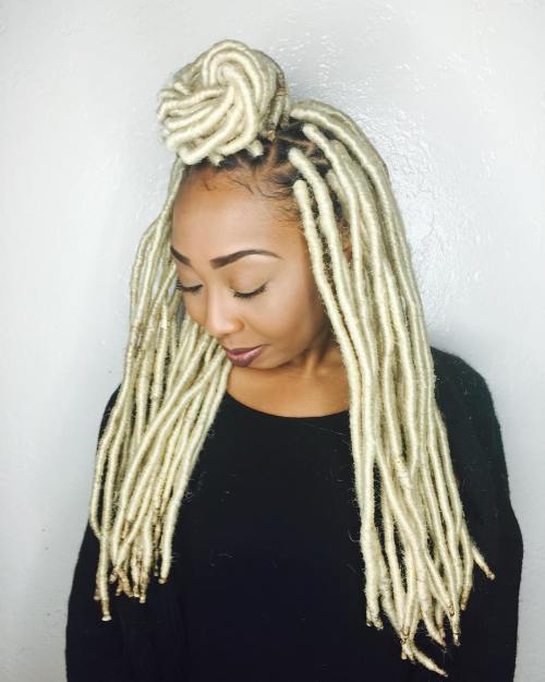 40 Fabulous Funky Ways to Pull Off Faux Locs 30