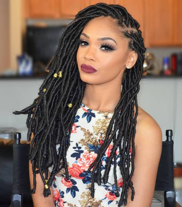 40 Fabulous Funky Ways to Pull Off Faux Locs 7