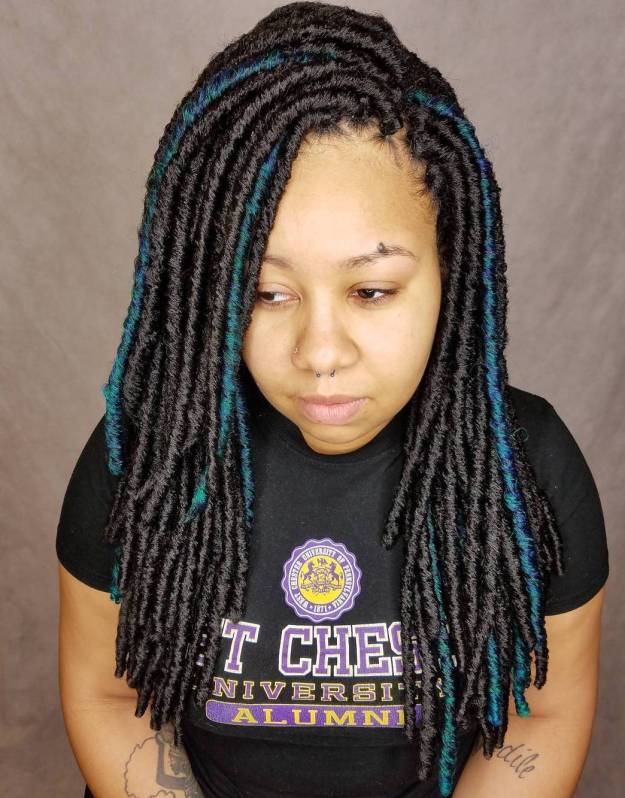 40 Fabulous Funky Ways to Pull Off Faux Locs 8