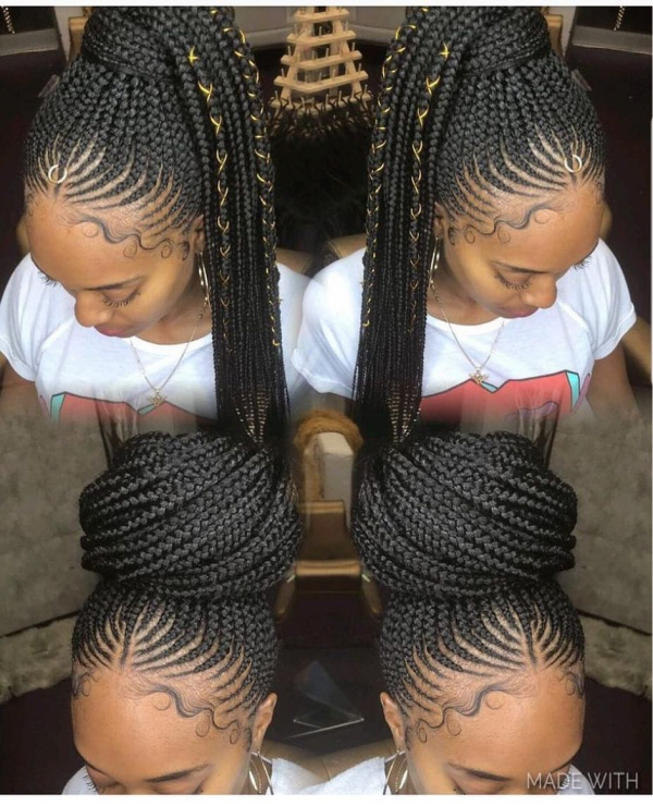 42 Catchy Cornrow Braids Hairstyles Ideas to Try in 2019 Bored Art 18