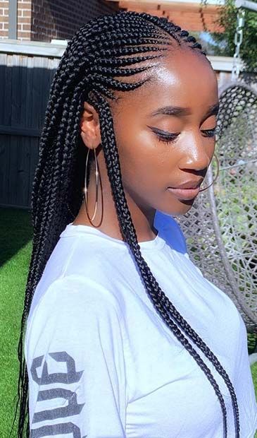 45 Best Ways to Rock Feed In Braids this Season Page 3 of 4 StayGlam