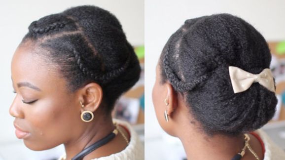 5 flirty updo with french braided fringe