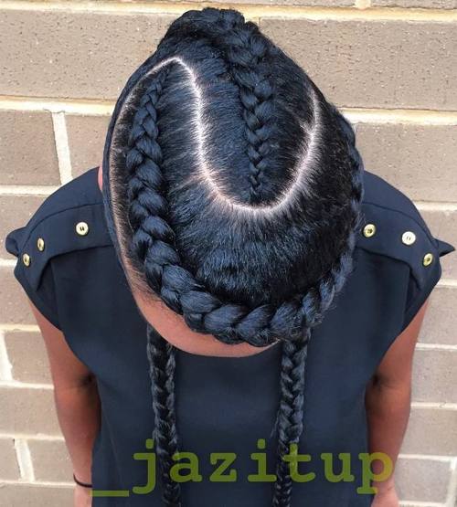 7 creative braided hairstyle with goddess braids