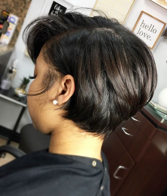 9 short black bob hairstyle