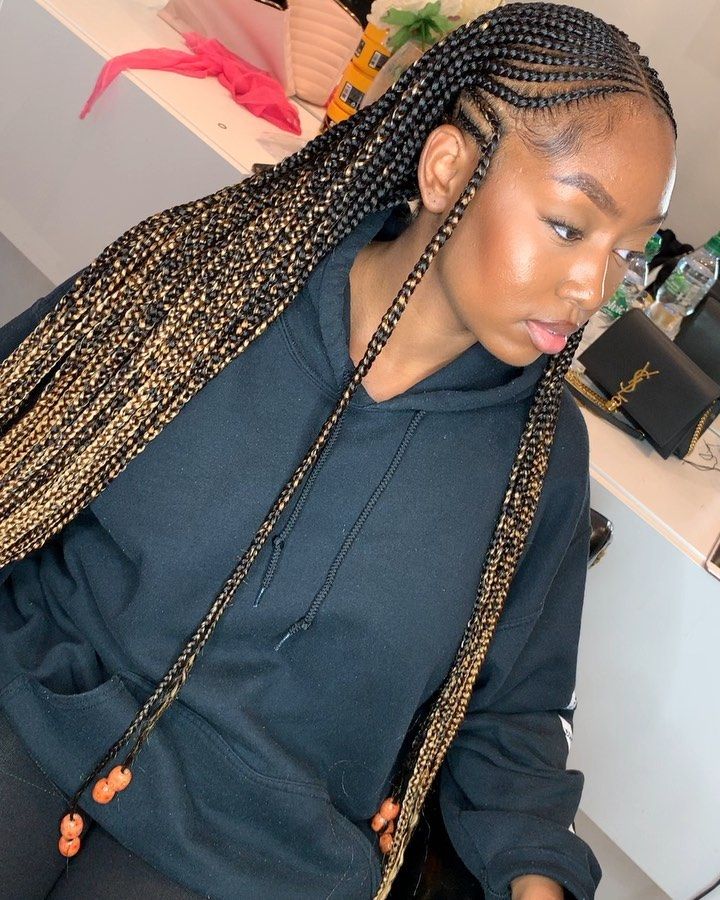 Braidedbynicks on Instagram “Golden Barbie🍯😍 ————————————————————————————— tribal braids braidstyles braidsgang braidsganghair neatbraids neatfreak londonbraids…”