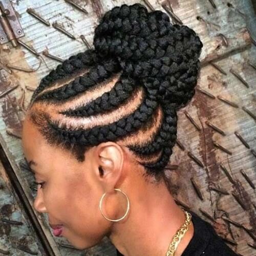 Defined Braids Updo