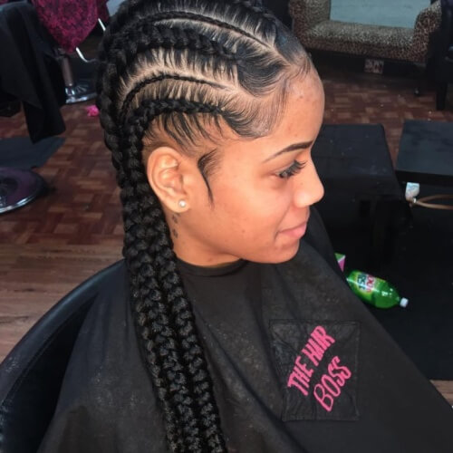 Ghana Cornrow Braids