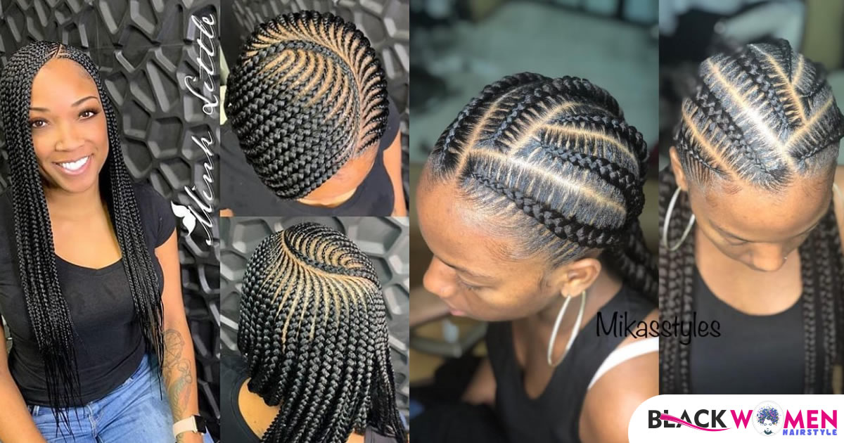 Ghana Weaving Hairstyles: Wonderful designs for girl’s African Braids Hair