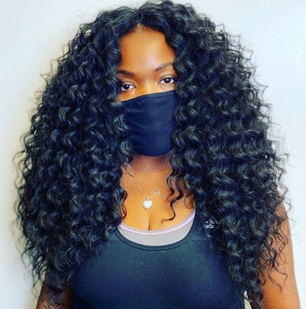 Long Wavy Crochet Hair with Lowlights