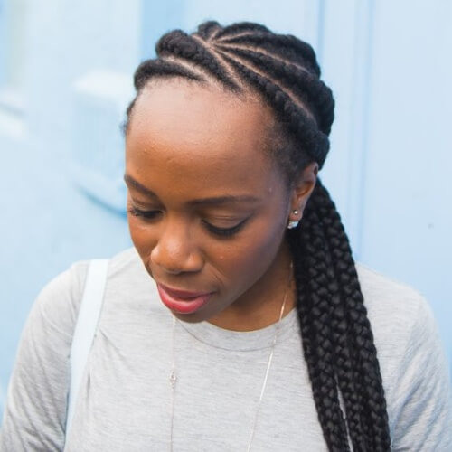 Low Side Braided Ponytail