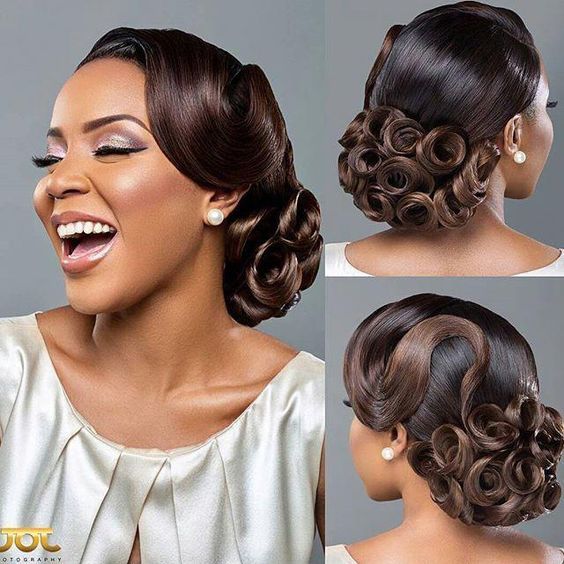 Stunning Hairstyles For Nigerian Brides this 2020 hairstyleforblackwomen.net 12