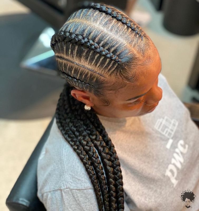 Stunningly Cute Ghanaian Braids Styles For 202107